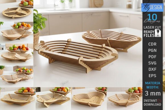 Download Layered Contour Bowl Laser Cut Bundle - Contour Collection
