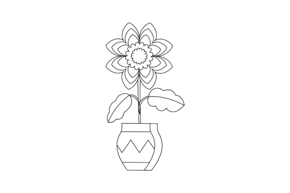 Download Flowers Beautiful Collection Outline - Premium Resources